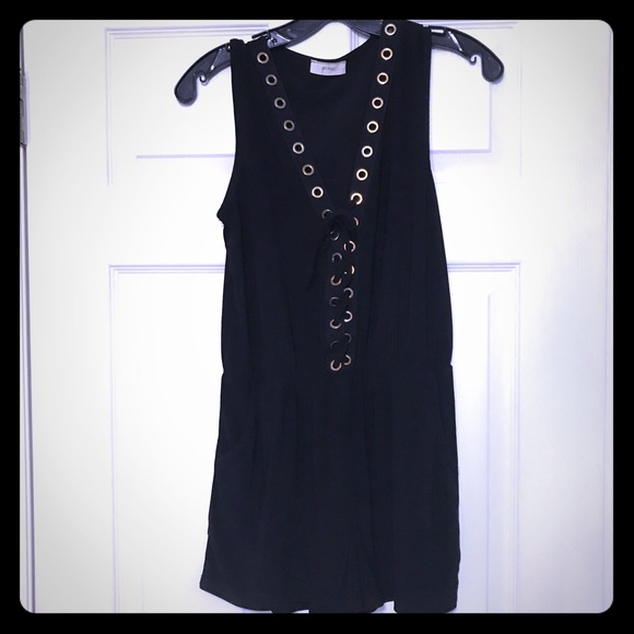 fancy black romper